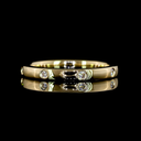 0.14 Cts 14k Yellow Gold Round Shape Eternity Band Eternity Band - Video