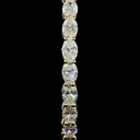 7.84 Cts 14k Yellow Gold Oval Shape Hoops Earring - Image 3