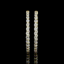 5.61 Cts 14k Yellow Gold Oval Shape Hoops Earring - Video