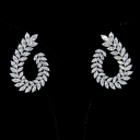 5.44 Cts 14k White Gold Marquise Shape Crawler Earring - Video