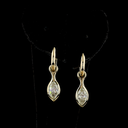 2.03 Cts 14k Yellow Gold Marquise Shape Hanging Earring - Video
