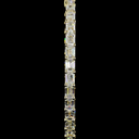 6.4 Cts 14k Yellow Gold Emerald Shape Hoops Earring - Image 3