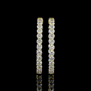 10.32 Cts 14k Yellow Gold Round Shape Hoops Earring - Video