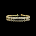 8.21 Cts 14k Yellow Gold Oval Shape Tennis Bracelet - Video