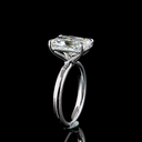 4.14 Cts 14k White Gold Radiant Shape Solitaire Ring - Image 4