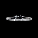 2.94 Cts 14k White Gold Oval Shape Tennis Bracelet - Video