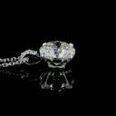 2.15 Cts 14k White Gold Round Shape Pendant Pendant - Image 2