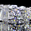 8.2 Cts 14k White Gold Mix Shape Eternity Band Eternity Band - Image 3