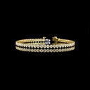 3.22 Cts 14k Yellow Gold Oval Shape Tennis Bracelet - Video