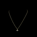 1.06 Cts 14k Yellow Gold Lozenge Step Cut Shape Solitaire Necklace - Video