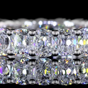 2.8 Cts 14k White Gold Antique Cushion Shape Eternity Band Eternity Band - Image 3