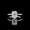 2.05 Cts 14k White Gold Cushion Brilliant Shape Solitaire Ring - Video