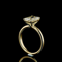 2.13 Cts 14k Yellow Gold Radiant Shape Solitaire Ring - Image 2