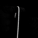 8.95 Cts 14k White Gold Round Shape Tennis Bracelet - Image 3