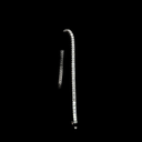 6.91 Cts 14k White Gold Emerald Shape Tennis Bracelet - Image 3