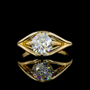 1.5 Cts 14k Yellow Gold Round Shape Solitaire Ring - Video