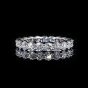 1.95 Cts 14k White Gold Round Shape Eternity Band Eternity Band - Image 2