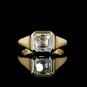 2.06 Cts 14k Yellow Gold Asscher Shape Solitaire Ring - Video