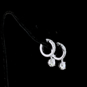 2.64 Cts 14k White Gold Mix Shape Hanging Earring - Video