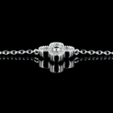 1.76 Cts 18k White Gold Round Shape Station Necklace - Image 4