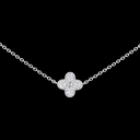 1.69 Cts 18k White Gold Round Shape Station Necklace - Image 3