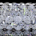 10.01 Cts 14k White Gold Pear Shape Eternity Band Eternity Band - Image 3
