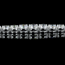 10.21 Cts 14k White Gold Round Shape Riviera Necklace - Image 4