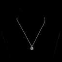 3.4 Cts 14k White Gold Cushion Modified Shape Pendant Pendant - Video