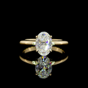 1.56 Cts 14k Yellow Gold Oval Shape Solitaire Ring - Video