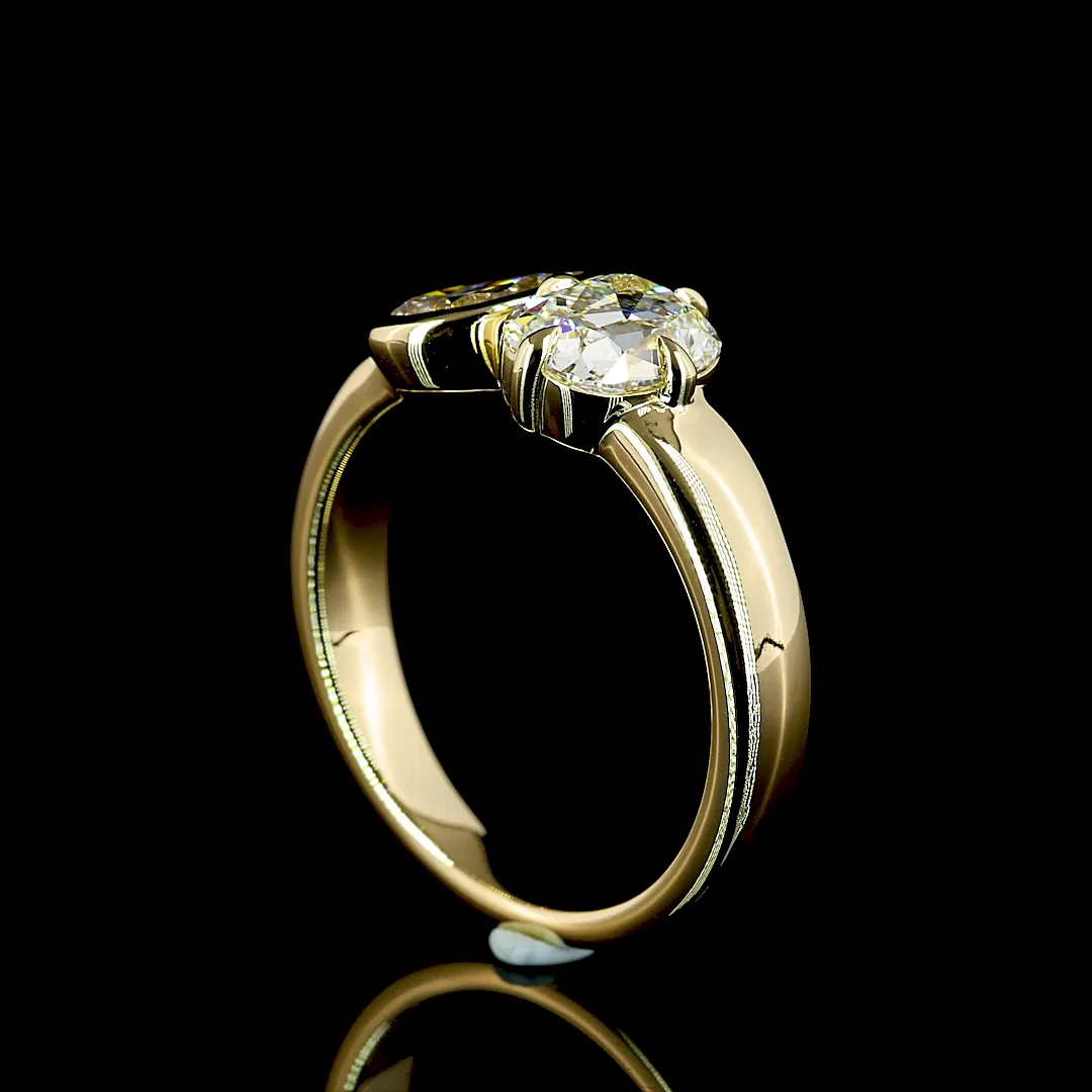 1.5 Cts 14k Yellow Gold Mix Shape Special Ring - Image 2
