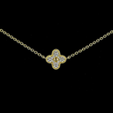 1.73 Cts 18k Yellow Gold Round Shape Station Necklace - Image 3