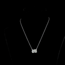 5.78 Cts 14k White Gold Radiant Shape Pendant Pendant - Video