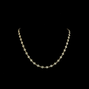 5.88 Cts 14k Yellow Gold Round Shape Station Necklace - Video
