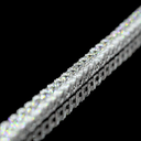 13.76 Cts 14k White Gold Round Shape Tennis Necklace - Image 4