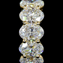 1.99 Cts 14k Yellow Gold Oval Shape Huggies Earring - Image 2