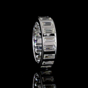 4.24 Cts 14k White Gold Baguette Shape Eternity Band Eternity Band - Image 2
