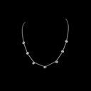 2.87 Cts 14k White Gold Round Shape Station Necklace - Video