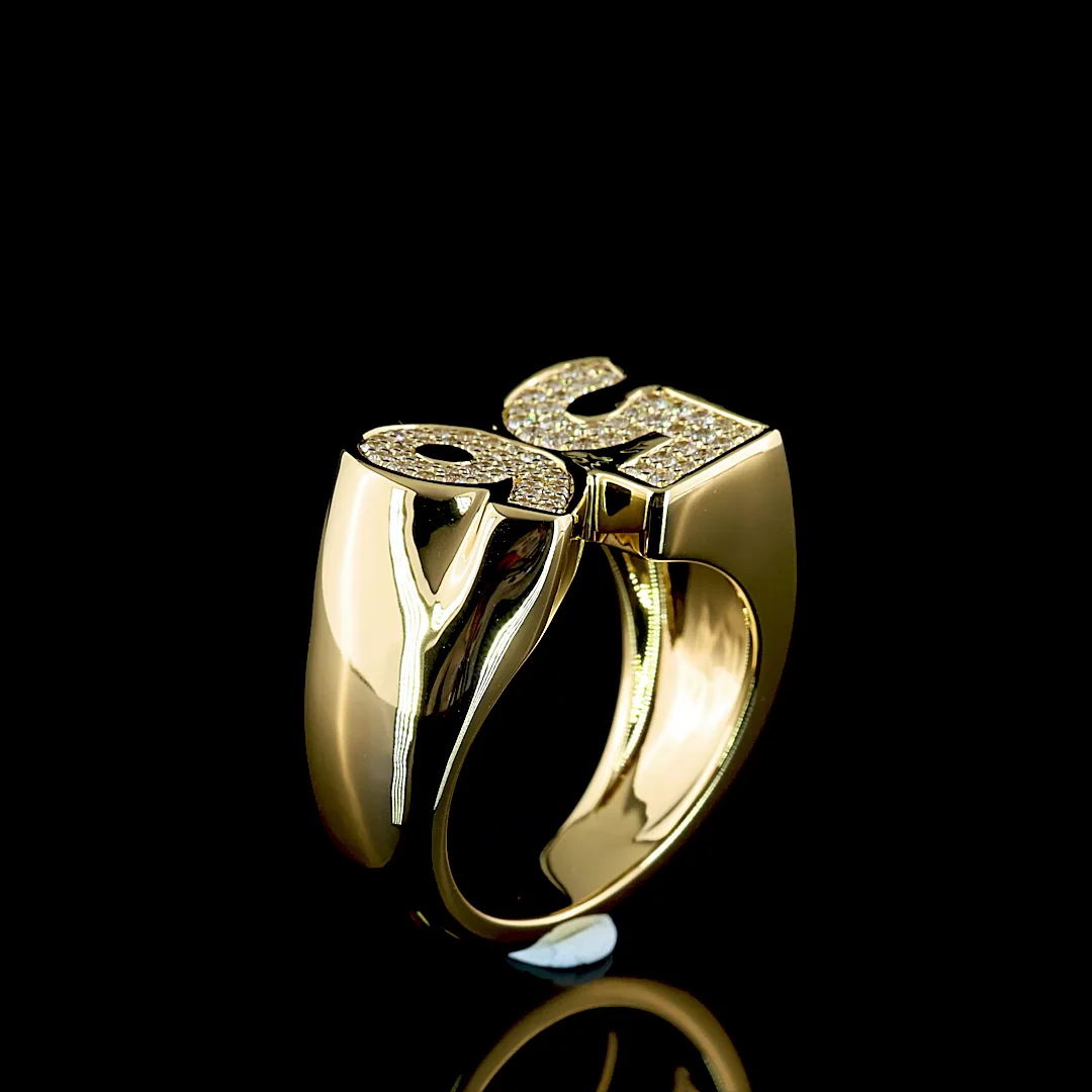 0.48 Cts 14k Yellow Gold Round Shape Special Ring - Image 4