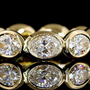 2.09 Cts 14k Yellow Gold Heart Shape Eternity Band Eternity Band - Image 3