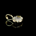1.56 Cts 14k Yellow Gold Oval Shape Solitaire Pendant - Video
