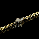 0.24 Cts 14k Yellow Gold Marquise Shape Station Bracelet - Image 2