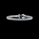 2.74 Cts 14k White Gold Round Shape Tennis Bracelet - Video