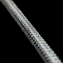 10.74 Cts 14k White Gold Round Shape Tennis Necklace - Image 2