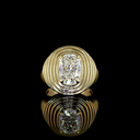 2.67 Cts 14k Yellow Gold Cushion Brilliant Shape Solitaire Ring - Video