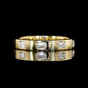 0.5 Cts 14k Yellow Gold Emerald Shape Eternity Band Eternity Band - Video