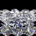 4.71 Cts 14k White Gold Round Shape Eternity Band Eternity Band - Image 3