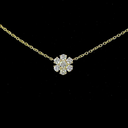 2.94 Cts 18k Yellow Gold Round Shape Station Necklace - Image 3