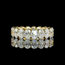 4.22 Cts 14k Yellow Gold Oval Shape Eternity Band Eternity Band - Video