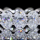 4.1 Cts 14k White Gold Oval Shape Eternity Band Eternity Band - Image 3
