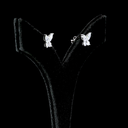 1.17 Cts 14k White Gold Mix Shape Studs Earring - Image 2